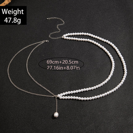 Bestone Rhinestone Chain Waist Multi-layer Body Chain