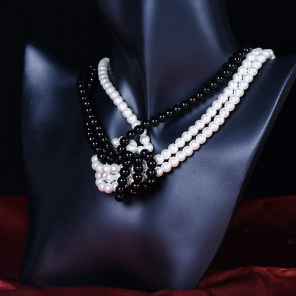 Knotted Multi-layer Pearl Necklace - FASHION SHEGOODS LLC