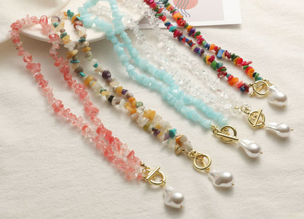 Natural Stone Bead Necklace