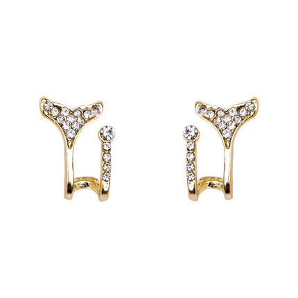 Rhinestone Mermaid Tail Earring