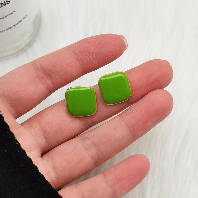 Geometric Simple Square Earrings - FASHION SHEGOODS LLC