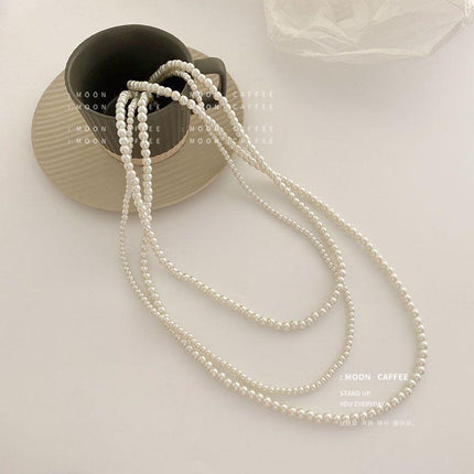 Luxury Pearl Beads extra Long Party Necklace - FASHION SHEGOODS LLC