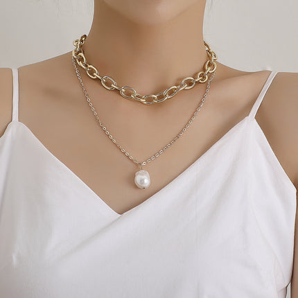 Cross-border Pearl Pendant Necklace