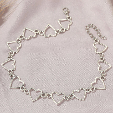 Sweetness Heart Love Chain Heart Chain Necklace