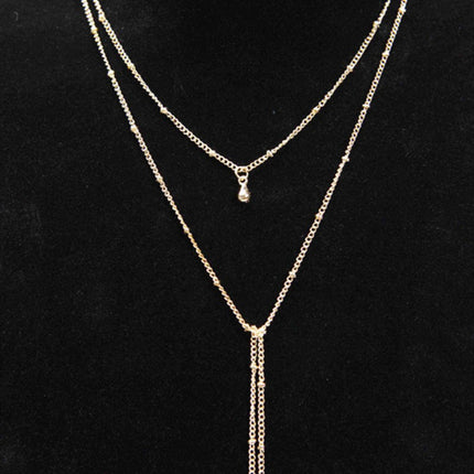 Long Beads Tassel Chocker Necklaces - FASHION SHEGOODS LLC