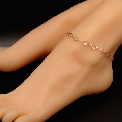 Crystal Stone Chain Anklet Jewelry