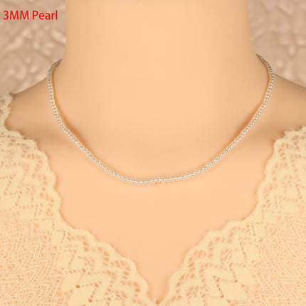 Glass Pearl Necklace Jewelry Summer Choker Jewelry - FASHION SHEGOODS LLC