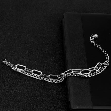 Double Layer Combination Chain Bracelet
