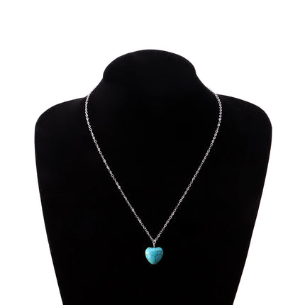 Natural Turquoise Pendant Necklace