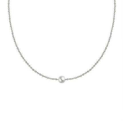 Floating Pearl Choker Necklace Women