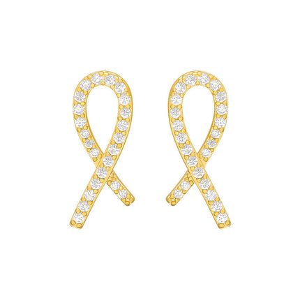 Cross Crystal Stud Earrings