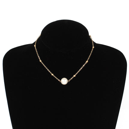 Pearl Bead Chain Necklace