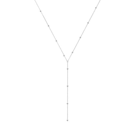 Tassel Y Long Bead Chain Necklace