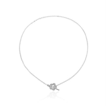 Black Crystal Beaded Chain Necklace