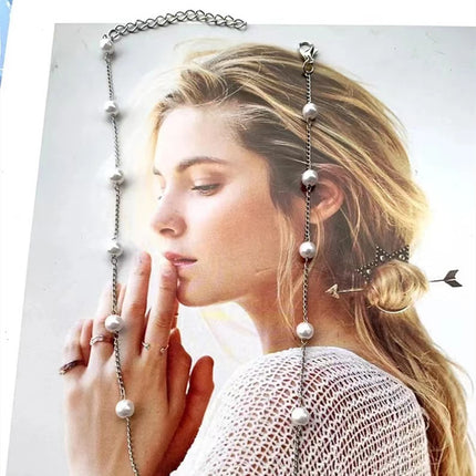 Pearl Beads Chain Choker Necklace - FASHION SHEGOODS LLC