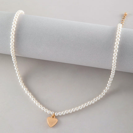 Love Pendant Pearl Necklace - FASHION SHEGOODS LLC