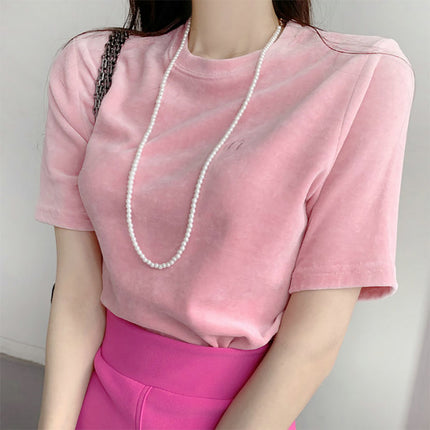 Lady Jewelry Classic Tiny Glass Pearl Necklace - FASHION SHEGOODS LLC