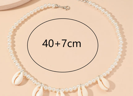 Bohemian Versatile Natural Shell Pearl Pendant Necklace for Women
