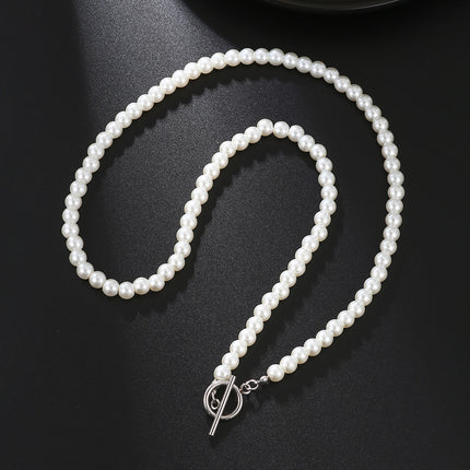 Faux Pearl Beaded Choker Necklace - FASHION SHEGOODS LLC