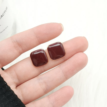 Geometric Simple Square Earrings - FASHION SHEGOODS LLC
