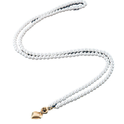 Imitation Pearl Multilayer Choker Necklace for Women Elegant Heart Pendant Necklace - FASHION SHEGOODS LLC