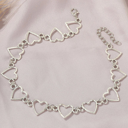 Sweetness Heart Love Chain Heart Chain Necklace