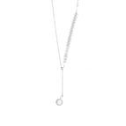 Necklace-Imitation Rhodium Color
