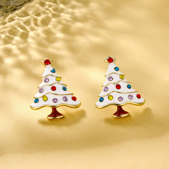 Christmas Geometric Gift Stud Earrings
