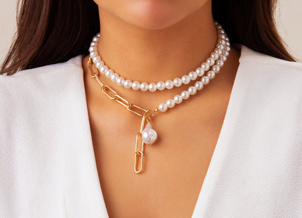 Pearls Long Tassel Pendant Necklace for Women