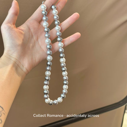 Imitation Pearl Beads Handmade Ball Chain Collar Necklace - FASHION SHEGOODS LLC
