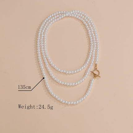 Vintage Women Baroque Pearl Necklace