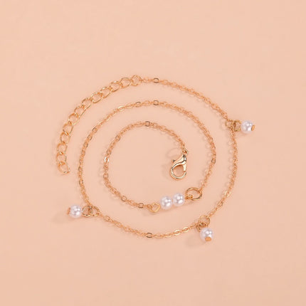 Tiny Pearl Chain Necklace