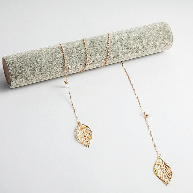 Classic Sunglasses Chain Hollow Leaf Pendant