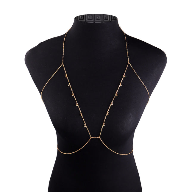 Sexy Chest Chain for Women Shiny Body Chain Jewelry