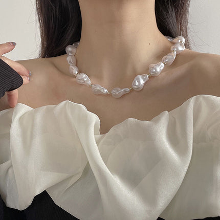 Multilayer Baroque Necklace Pearl Clavicle Chain - FASHION SHEGOODS LLC