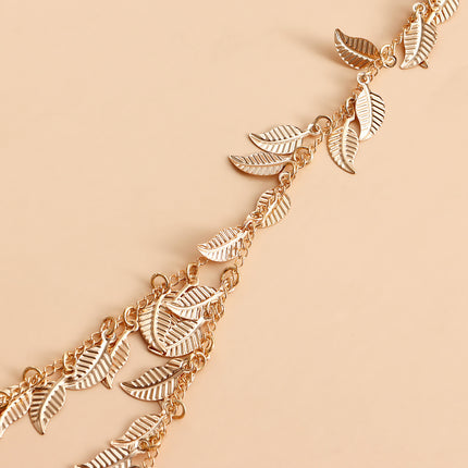 Multi Chain Leg Chain Leaf Sexy Thigh Chain