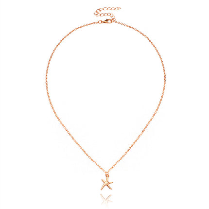 Summer Beach Style Starfish Pendant Necklace