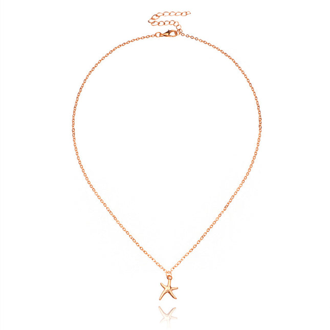 Summer Beach Style Starfish Pendant Necklace