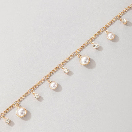 Boho Pearl Tassel Bracelet Anklet Jewelry