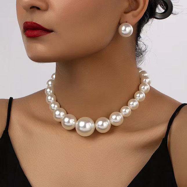 Vintage Pearl Wedding Bridal Jewelry Set