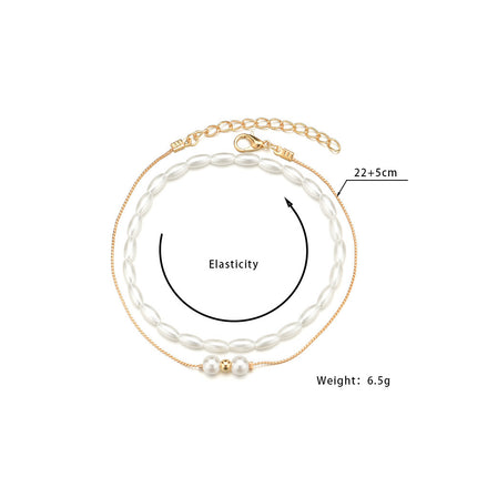 Layer Pearl Chain foot Jewelry