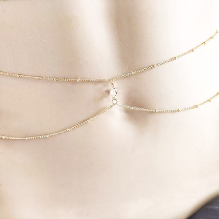 Double Layer Rhinestone Ladies Waist Belly Chain