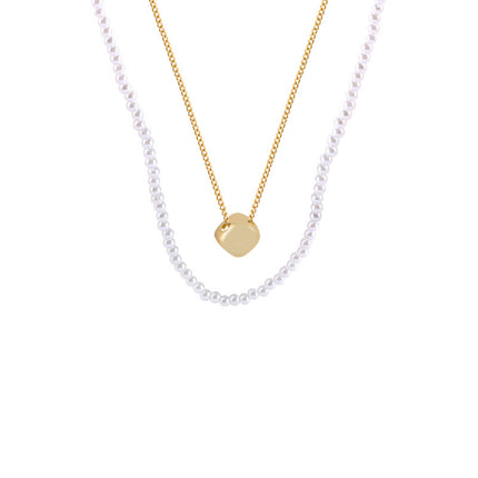Pearl Necklaces White Pearl Beaded Necklace for Women