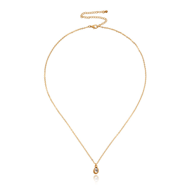 Solitaire Stone Pendant Necklace