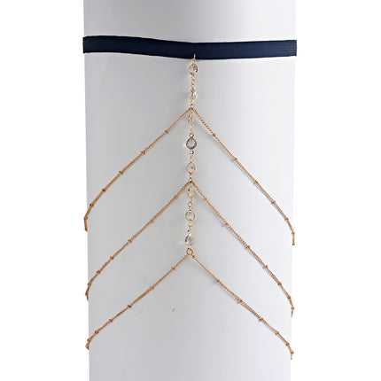 Rhinestone Elastic Leg Chain Fashion Rhinestone Thigh Chain