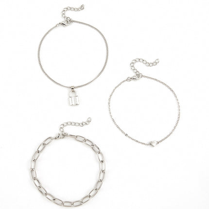 Bohemia Heart Charm Chain Ankle Bracelet