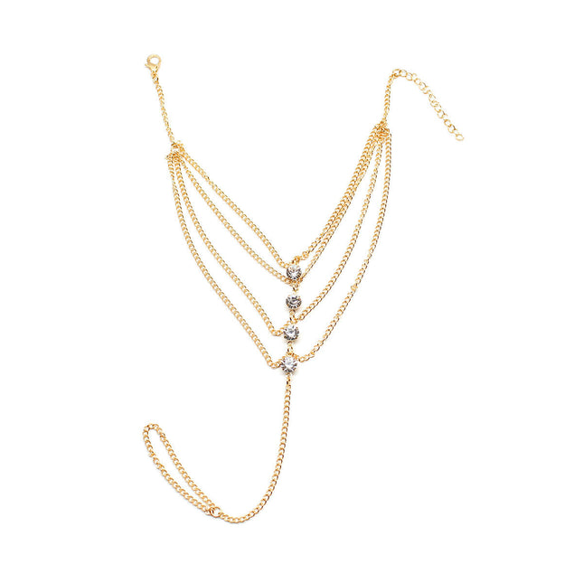 Crystal Tassel Chain Anklet Jewelry