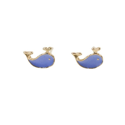 Cute Dolphin Small Stud Earrings
