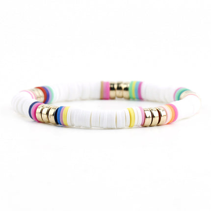 Polymer Clay Boho Stretch Bracelet
