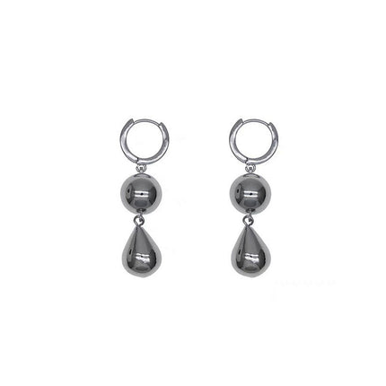 Exaggerated Punk Metallic Beaded Chunky Earring